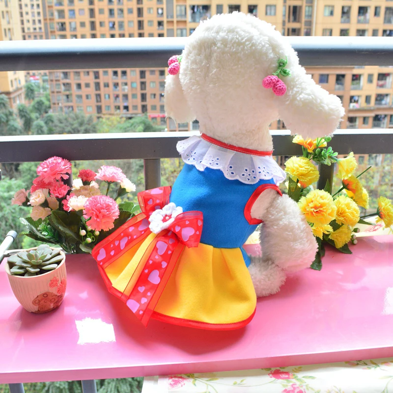 

XS Pet Clothes Autumn Winer Dog Dress Christmas Costume for Dogs Puppy Pomeranian Teddy Yorkie Corgi Bichon Shih Tzus Cat Skirt