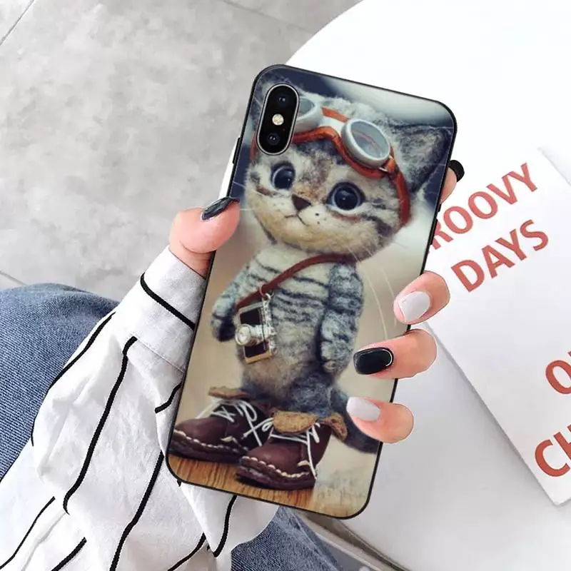 

Animal Cat Phone Case for iPhone 11 12 pro XS MAX 8 7 6 6S Plus X 5S SE 2020 XR mini