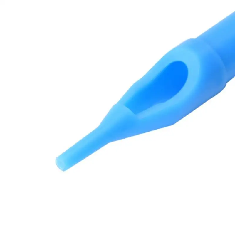 50Pcs Mixed Sterile 5/9R Tattoo Nozzle Blue Machine Tip Needle Kit Plastic Tube Cup Body Art Supplies Tips |