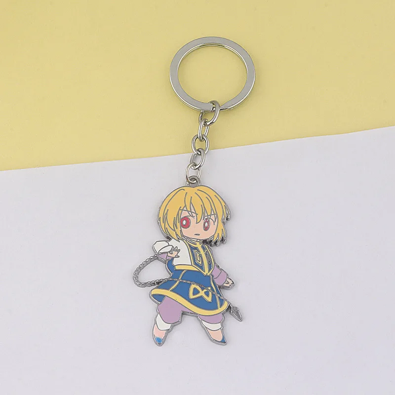 Anime Hunter x Gon Freecss Kurapika Cute Cartoon Enamel Alloy Key Chains Keychain Chain Keyring Keyfob Accessories | Украшения и