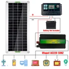Солнечная энергетическая система ZUIDID220V 30 Вт солнечная панель зарядное устройство 2201000 Вт Инвертор USB комплект полный контроллер домашний сетевой лагерь телефон