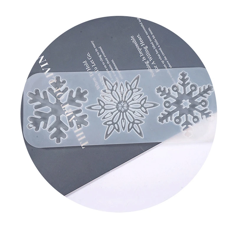 

Рождественское украшение в виде снежинки, силиконовая форма, мягкая форма, полимерное ремесло, 3D украшения для торта, инструменты для украш...