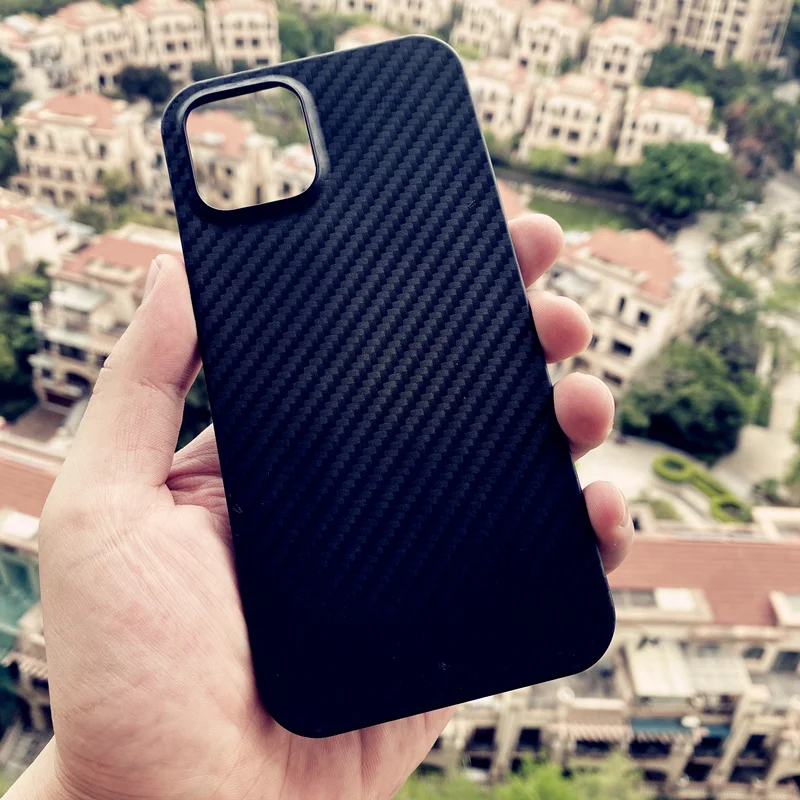 Роскошный ультра тонкий 0 2 мм чехол из углеродного волокна с узором для iphone 12 Pro Max