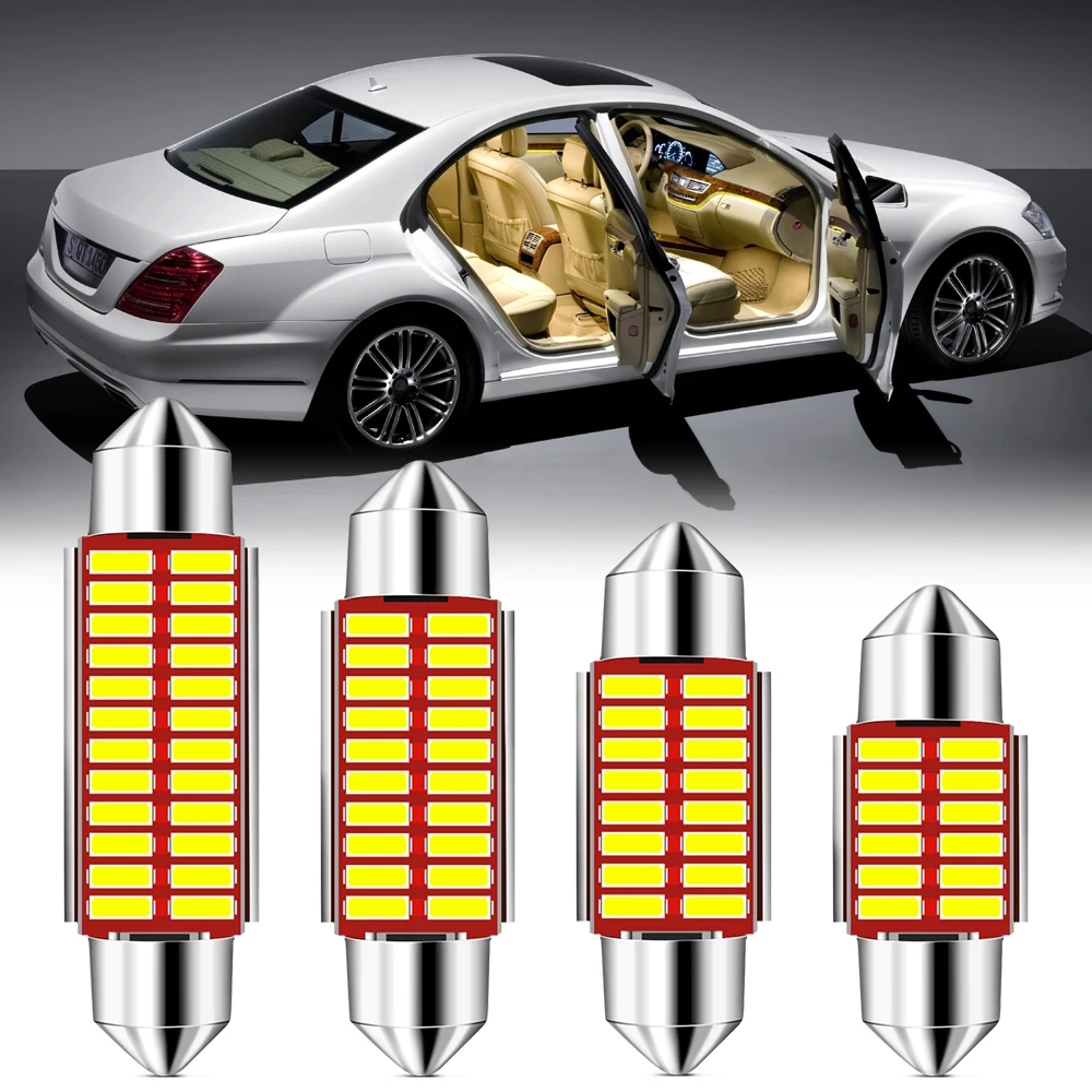 C10W C5W светодиодный гирлянда 31 мм 36 мм/39 мм/41/42 12V лампы для Форд Фокус kuga fusion fiesta mondeo