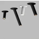 Потолочный утопленный светодиодный светильник, длинная лампа черногобелого цвета, угловая Вращающаяся лампа для кухни, спальни, телевизора, 12 Вт, фоновое изображение