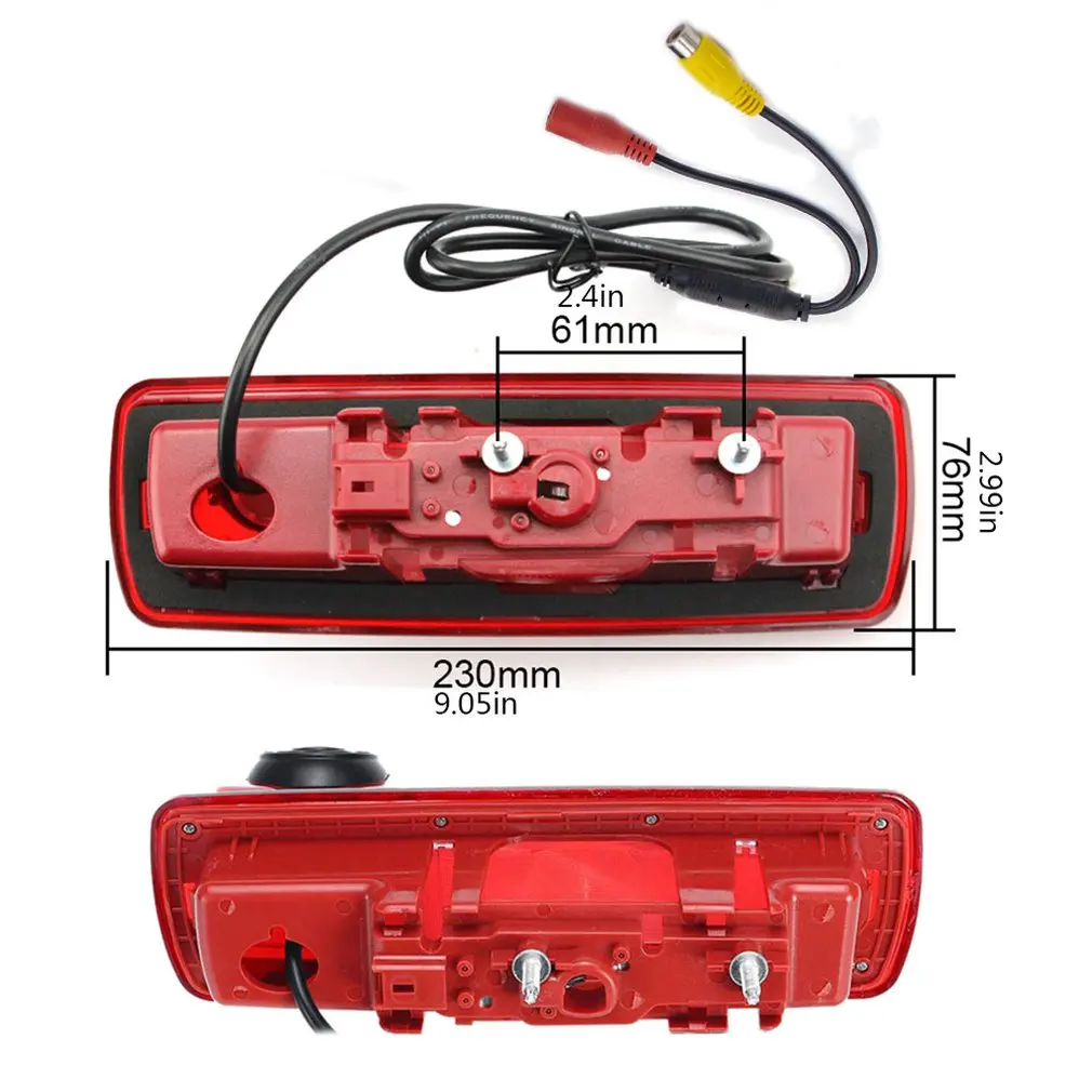 

Car Rear View Reverse Camera Rear View Camera Professional Mini Brake Light Camera Infrared Lights PZ463