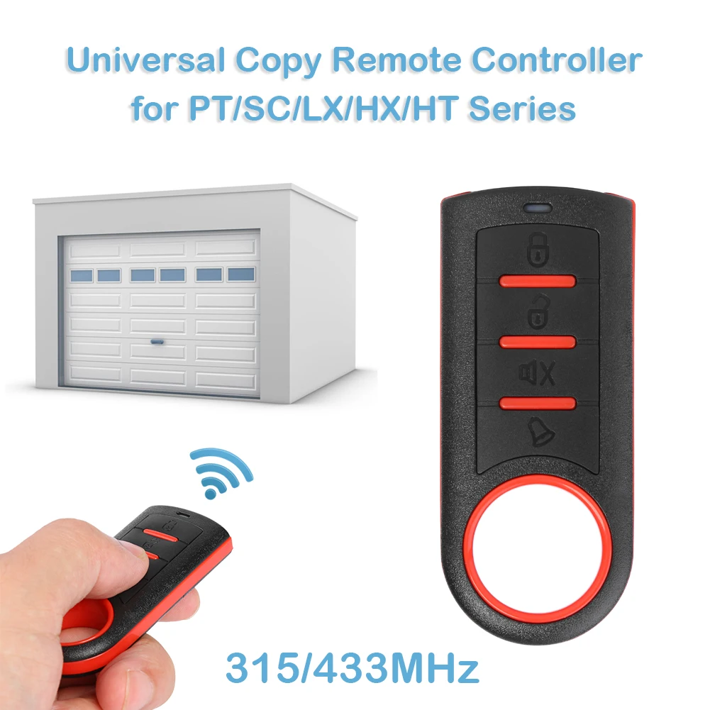 

Code Remote Control Wireless Remote Control Channel 4 Buttons Duplicator Copy Garages Door for Garage Door Opener