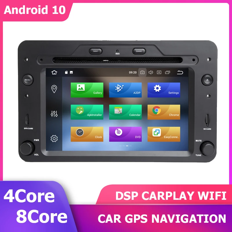 

Car Android 10 DVD GPS Player For Alfa Romeo 159 Brera Spider Sportwagon Radio Stereo Multimedia Navigation 4+128GB DSP CARPLAY