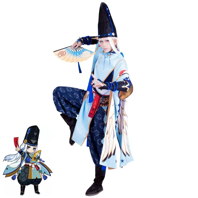 Костюм для косплея Game Onmyoji Abe No Seimei японское кимоно костюмы на Хэллоуин взрослых