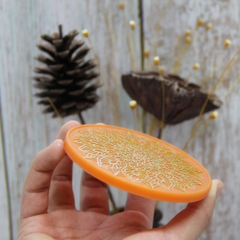 

Mandala Flower Coaster Silicone Resin Mold Round Coaster Epoxy Resin Mold Craft R2LE