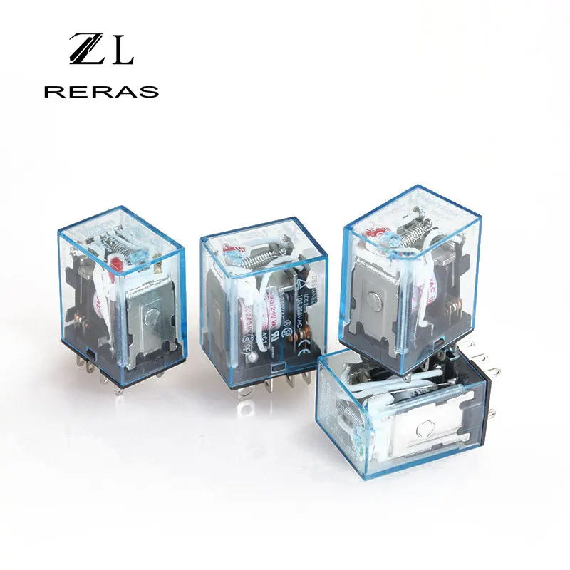 LY2NJ электрическое мини-электромагнитное реле 8 Pin DPDT переменный ток 220 В 12 10 А