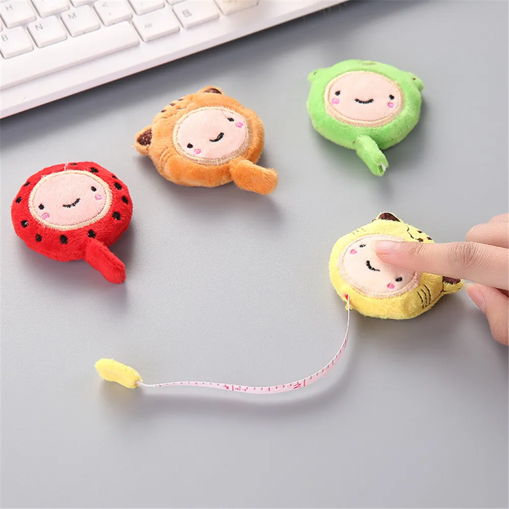 1 шт. супер милая мультяшная линейка 150 см 60 дюймов плюшевая Выдвижная