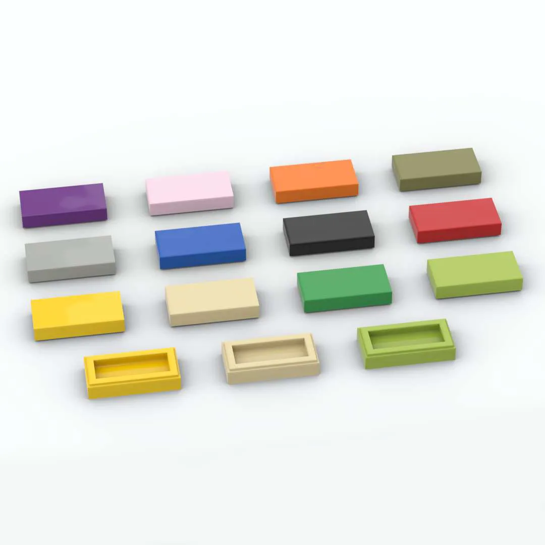 

300pcs Building Block Smooth 1x2 diy bricks Assembles Particles Educational Creative Children Toys Compatible With Brands 3069
