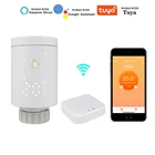Умный термостат с Wi-Fi-радиатором, термостатическая головка, контроллер температуры для теплого пола, программируемый беспроводной шлюз
