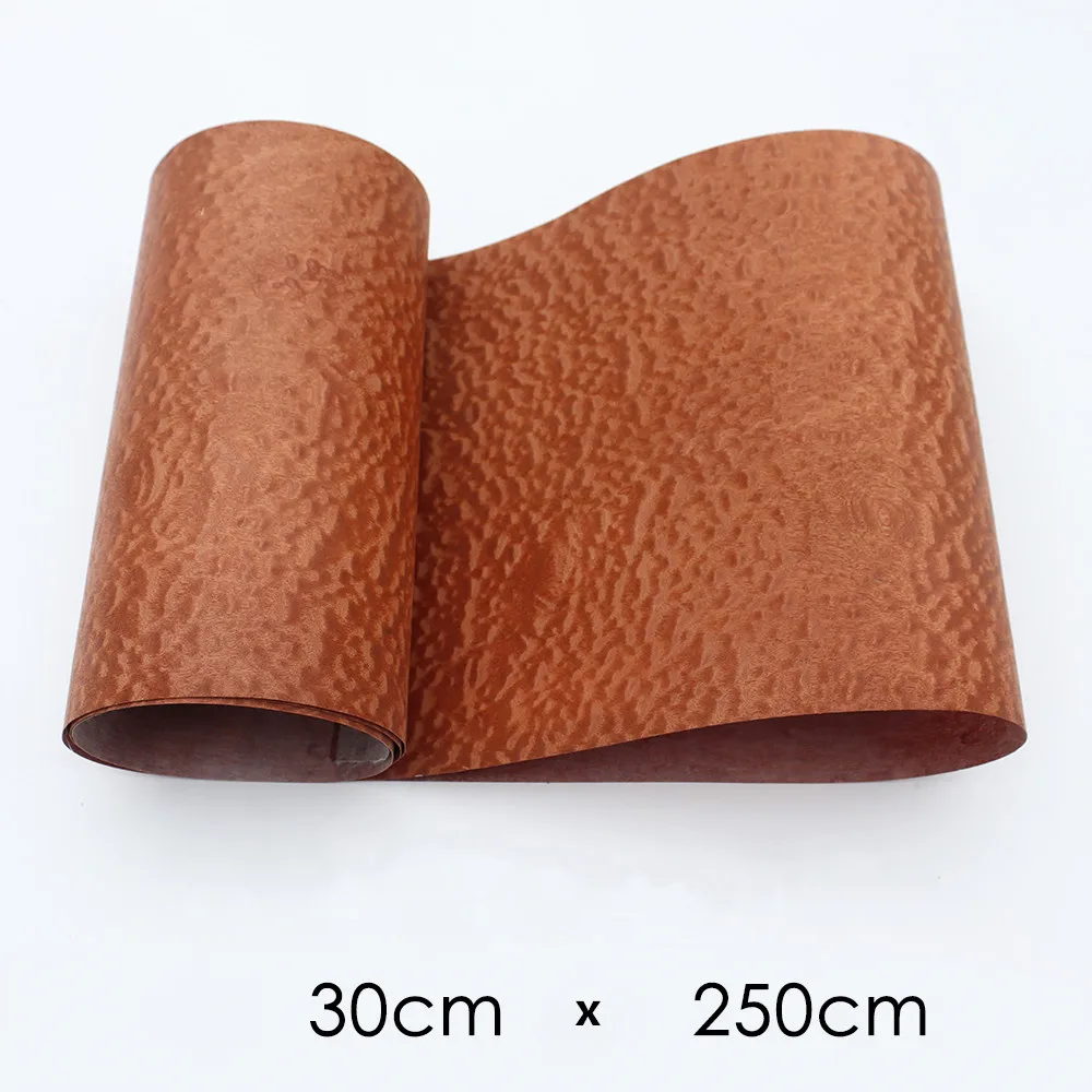 2x натуральный подлинный Sapele Pommele шпон декоративный нарезной шпон для мебели