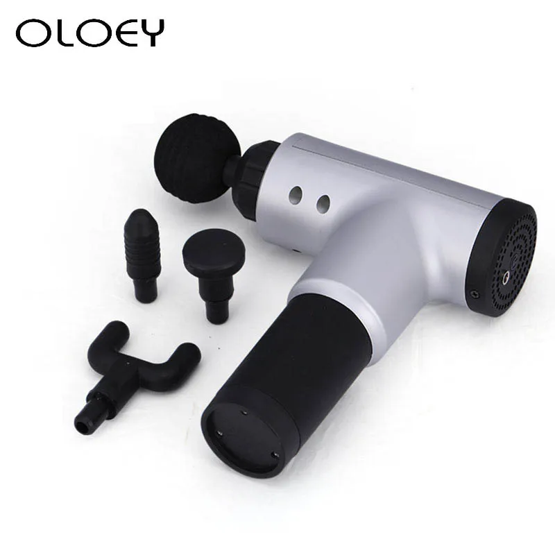 

Massage Gun Electric Muscle 3 Gears Fitness Therapy Massager Body Relaxation Pain Relief Slimming Shaping Massager 4 Heads