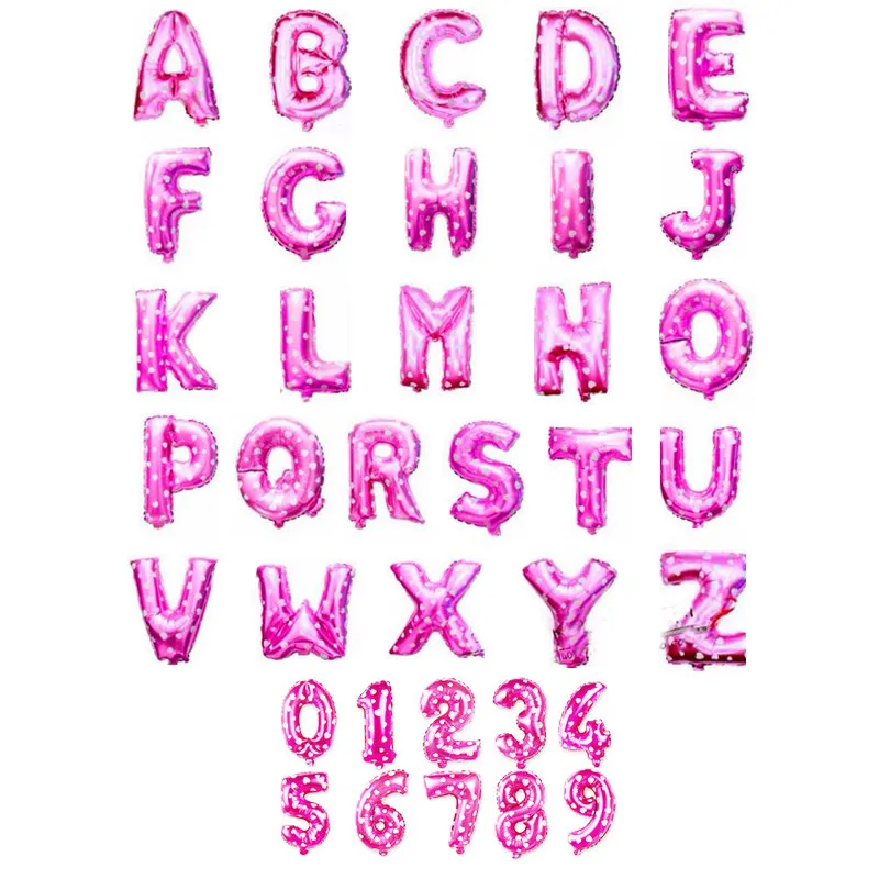 16 дюймовые цифры название золотые буквы воздушные шары свадебные украшения для