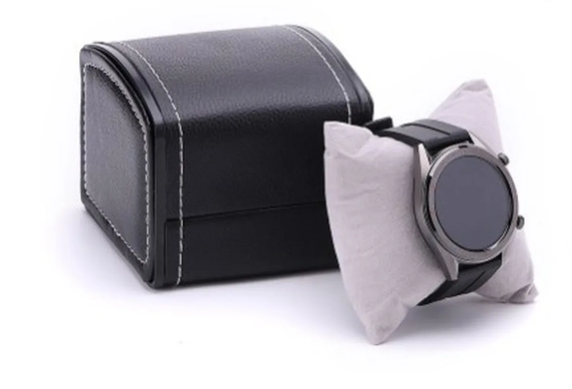 Роскошная Кожезаменитель коробка для часов с подушкой посылка чехол браслет