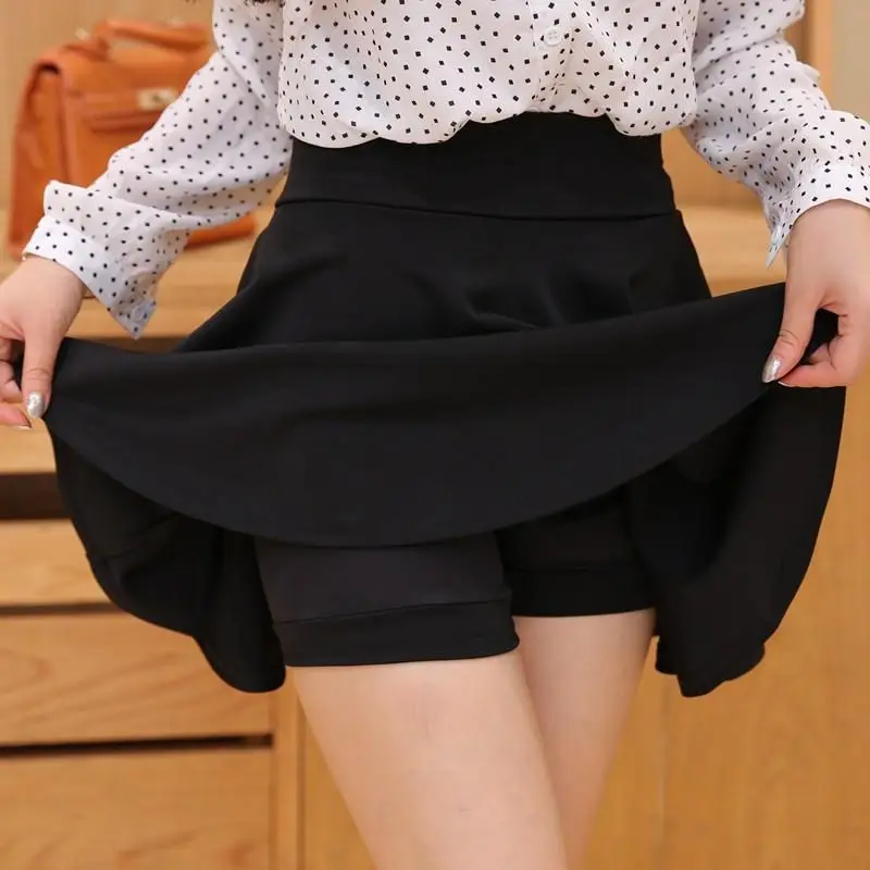 

Large mm short skirt women's A-line skirt 2021 new spring and summer versatile slim high waist pleated skirt