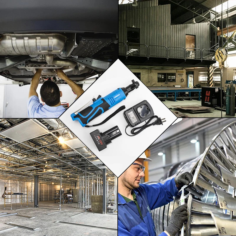 18V/28V Аккумуляторный электрошуруповерт 3/8 ключ с храповым механизмом под прямым