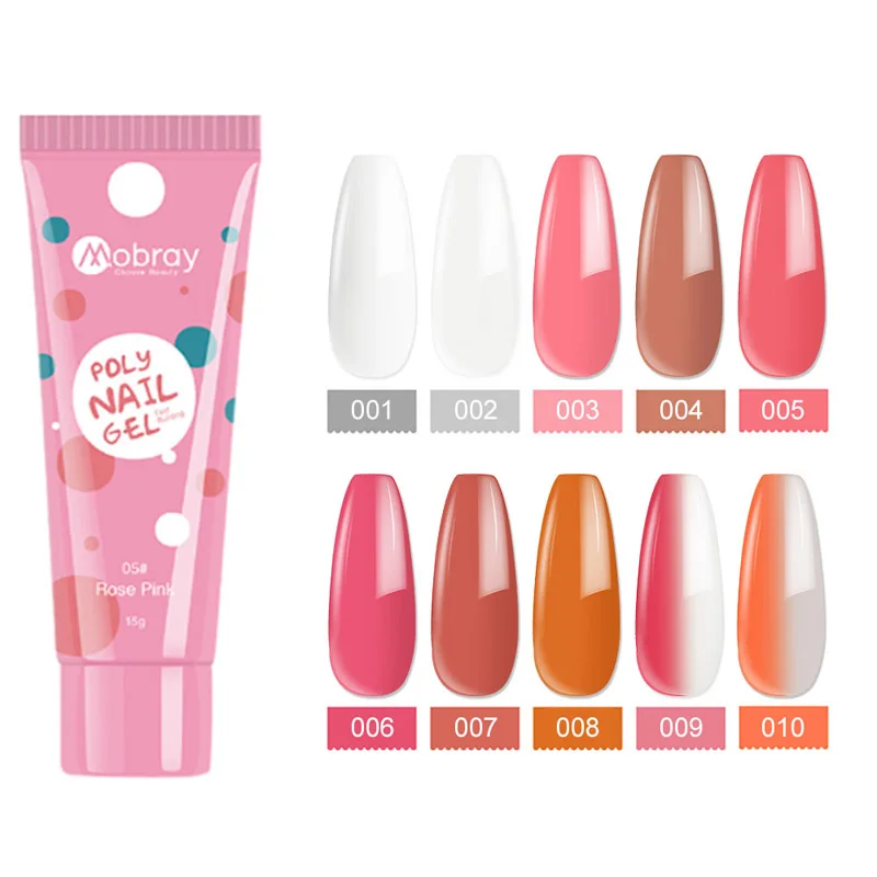 

10pcs/lot 15ML Clear Nail Extension Gel Acrylic Quick Builder Extension Gel For Nail Extension Colorful Gel Manicure Set