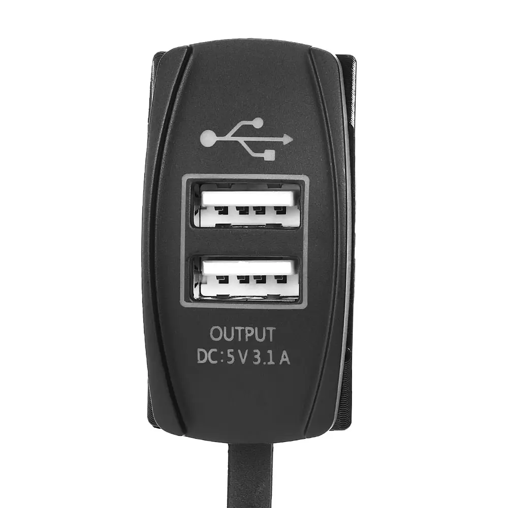12-24V Синий светодиодный USB зарядное устройство подсветка кулисный переключатель для Polaris RZR Ranger 900 1000 RZR900 для John Deere Gator XUV для Kawasaki