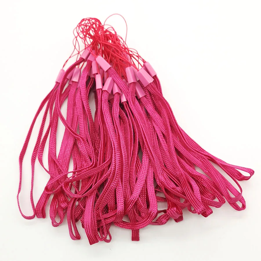 

Nylon Wrist Hand Cell Phone Mobile Chain Straps Charm Cords DIY Hang Rope Lanyard Mobile Phone Strap Wholesales 2000pcs/lot