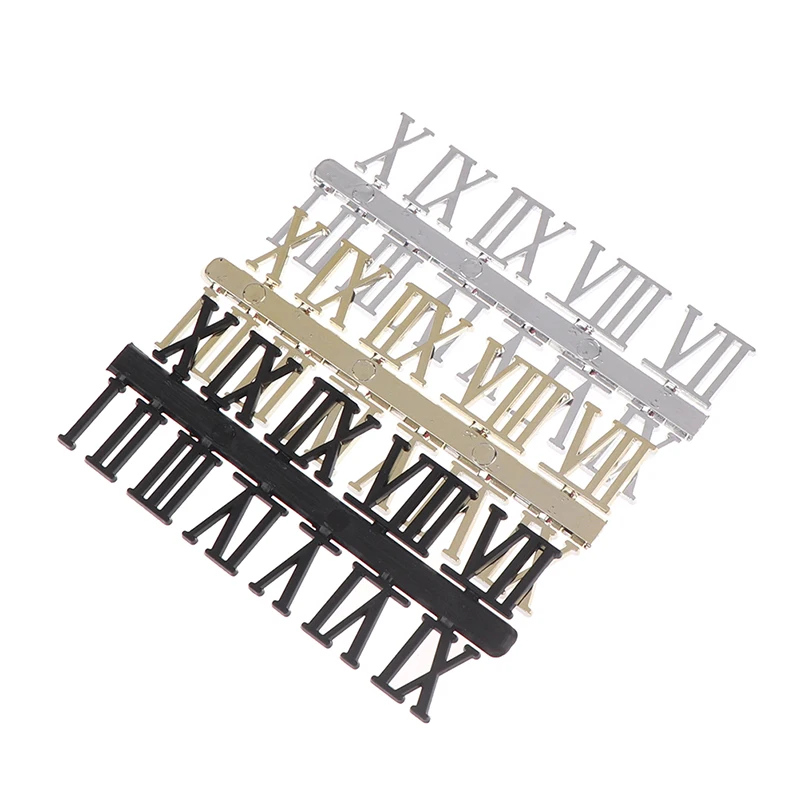 

1Set Roman Numeral DIY Digital Replacement Gadget Repair Clock Parts Clock Dial Digital Mechanism Parts Card Clock Accessories