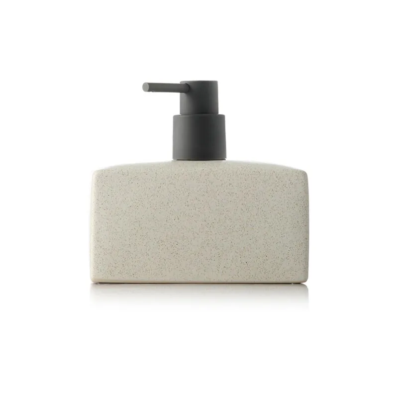 Простая прямоугольная керамическая бутылка для шампуня дезинфицирующее