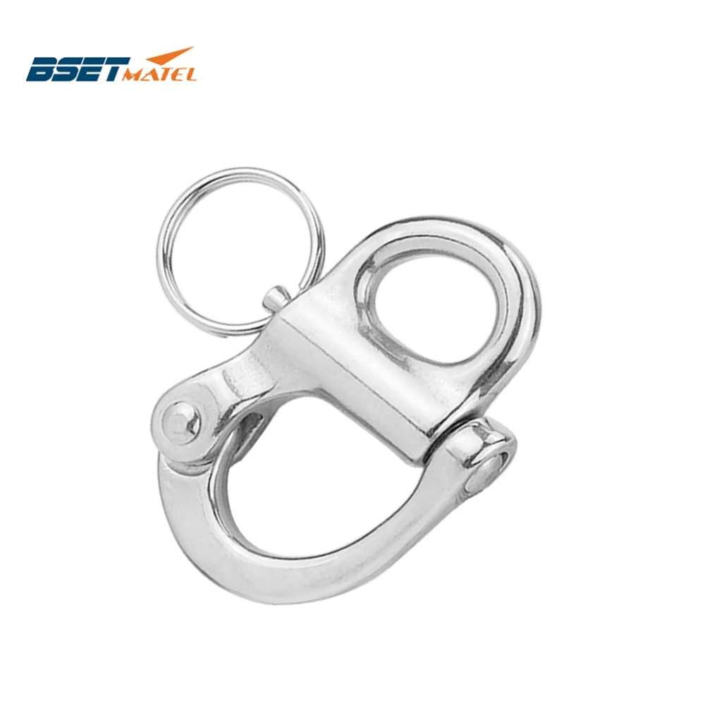 

stainless steel 316 Rigging Sailing Fixed Bail Snap Shackle Fixed Eye snap hook sailboat Sailing Boat Yacht Outdoor Living