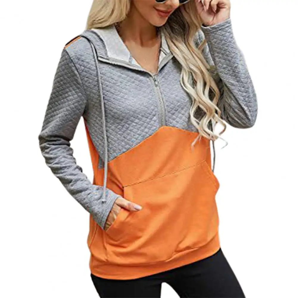 

Plus size hoodie Women Sweatshirt Fashion Loose Hoodie Comfortable Polyester Zipper Pocket Women Pullover Sweatshirt for Women