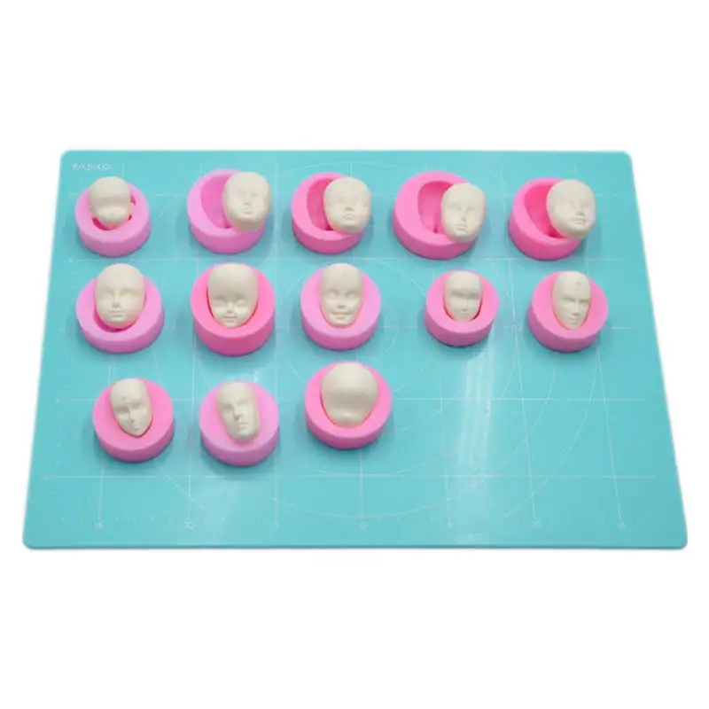 Милые маленькие куклы голова уход за кожей лица пресс форм мягкой глины