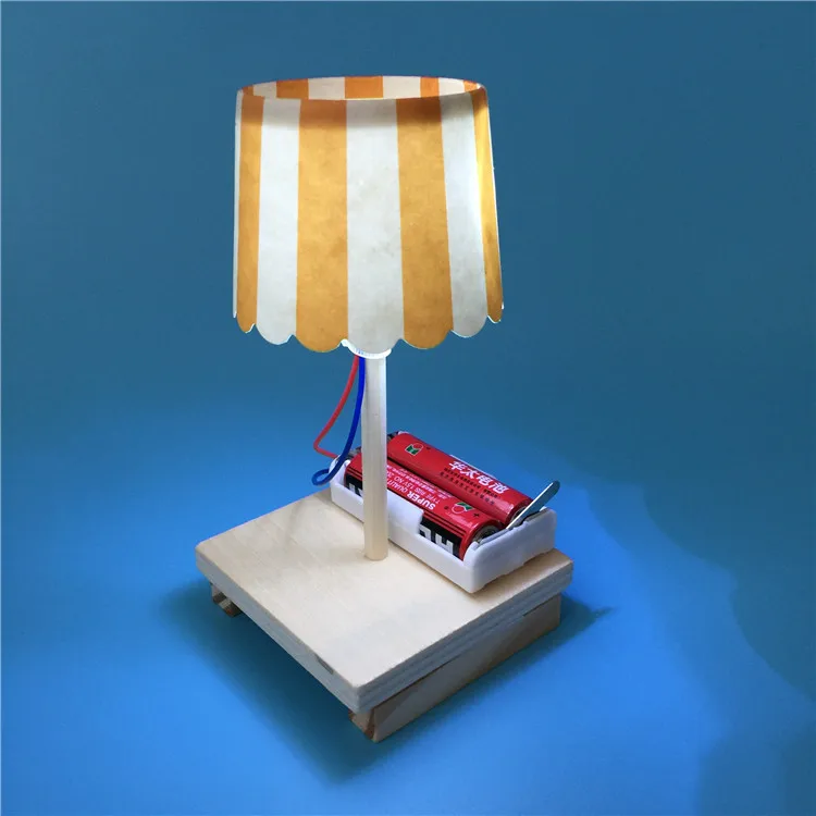 Дети DIY бумажная чашка маленькая настольная лампа Модель научный эксперимент