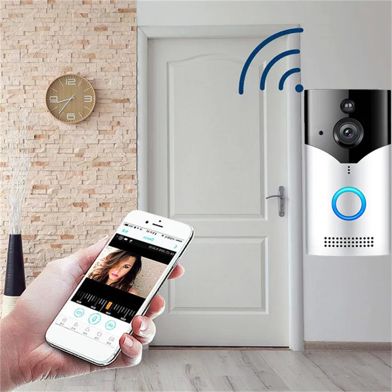 

NEW-1080P аудио дверной звонок Камера Wi-Fi с видео мониторинга Системы видео домофон с ночным видением Беспроводной Смарт Секьюрити, Камера