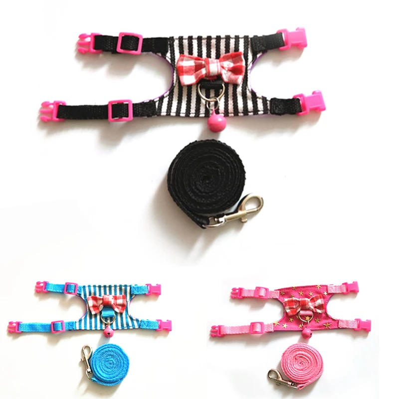 Полосатый лук Шиншилла хомяк маленький питомец белка мультяшный жилет одежда со