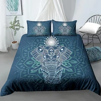 elephant animal bedding set luxury duvet cover bohemian thailand ethnic style bed cover for kids queen quilt cover home textiles