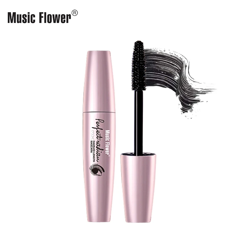 Музыка цветок черный 3X ослепляющая Длина тушь для ресниц густая