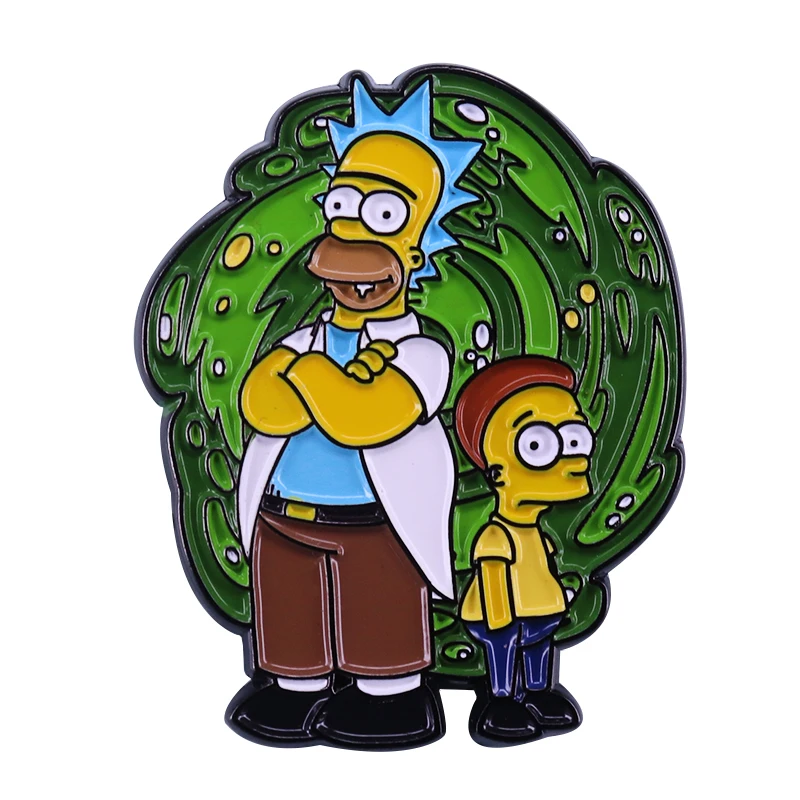 Крутящийся значок милые Мультяшные фантазийные приключения ювелирные