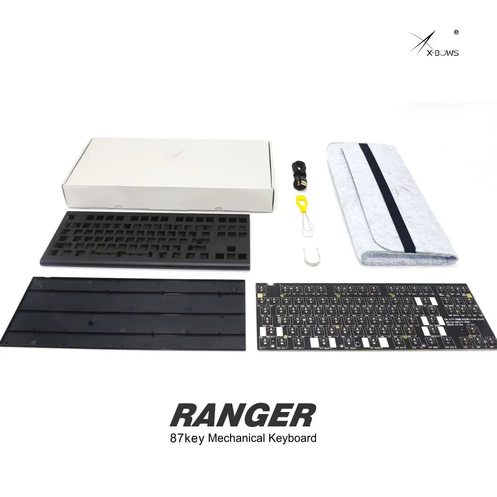Клавиатура Механическая программируемая Keypro X Bows Ranger 87 с ЧПУ RGB подсветкой