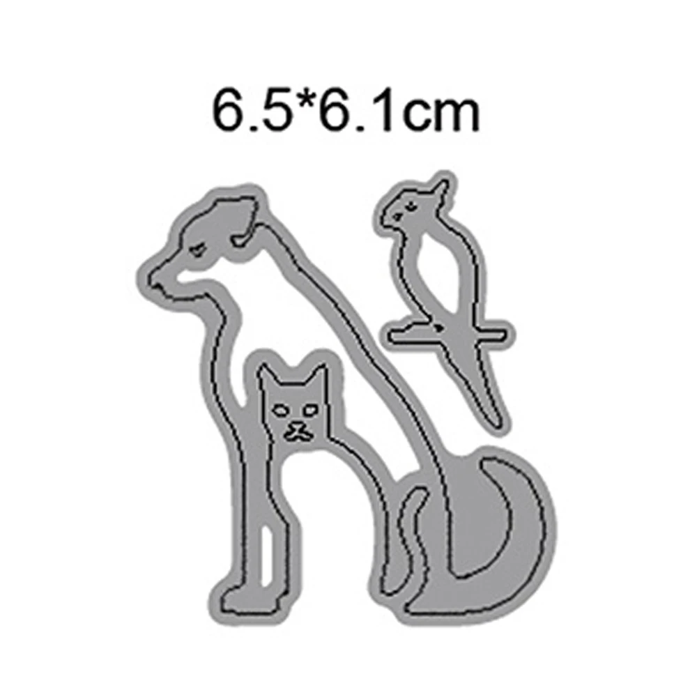 

Dog bird cat 2021 New Halloween metal cut scrapbook mold greeting card photo album making paper cut cake decoration 2021 new