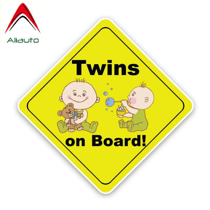 Автомобильная безопасная наклейка Виниловая на доску с милыми близнецами для Smart