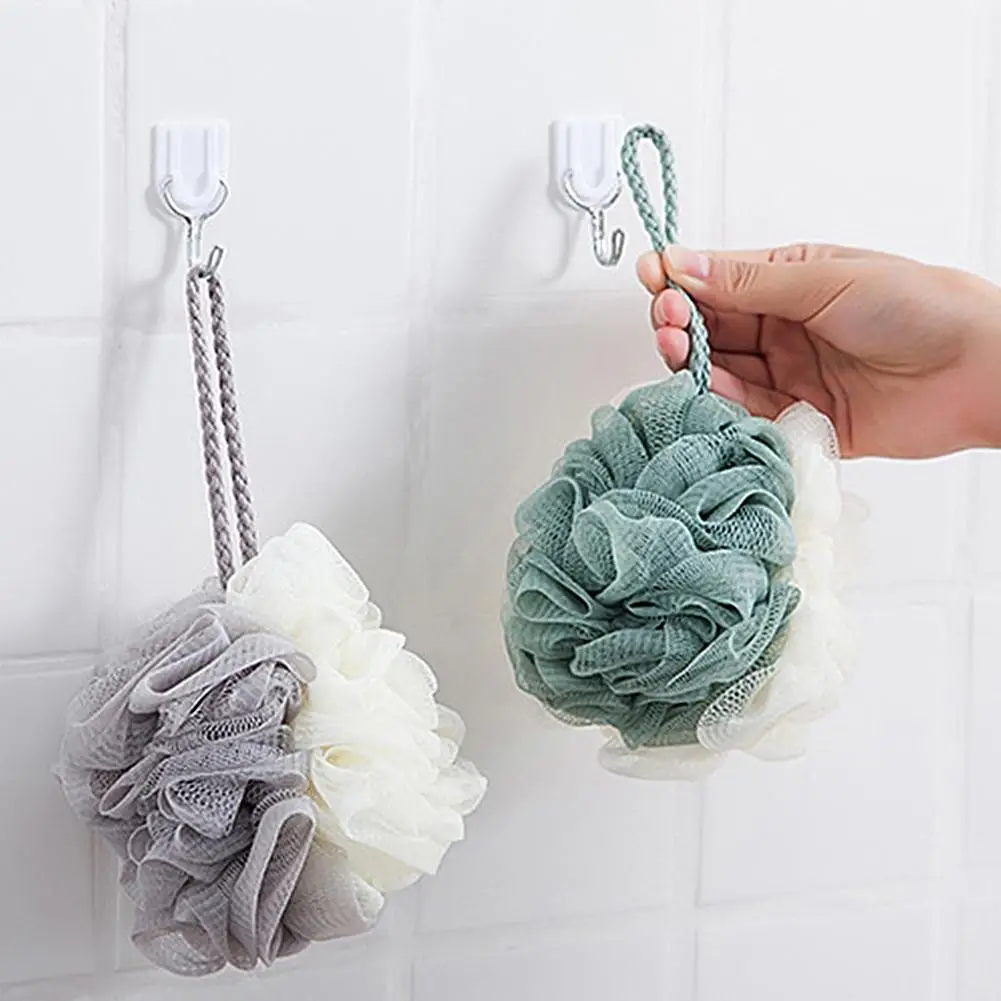 Двухцветный подвесной пуф шарик для душа кружевной сетчатый инструмент мытья