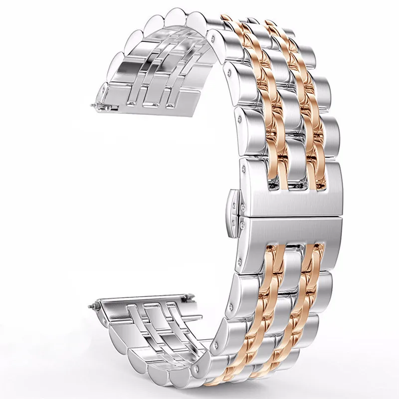 Браслет из нержавеющей стали для часов Samsung Galaxy Watch, 42 мм, 46 мм, Active 40 мм, 20 мм, 22 мм, классический ремешок для часов Gear S3/S2 от AliExpress WW