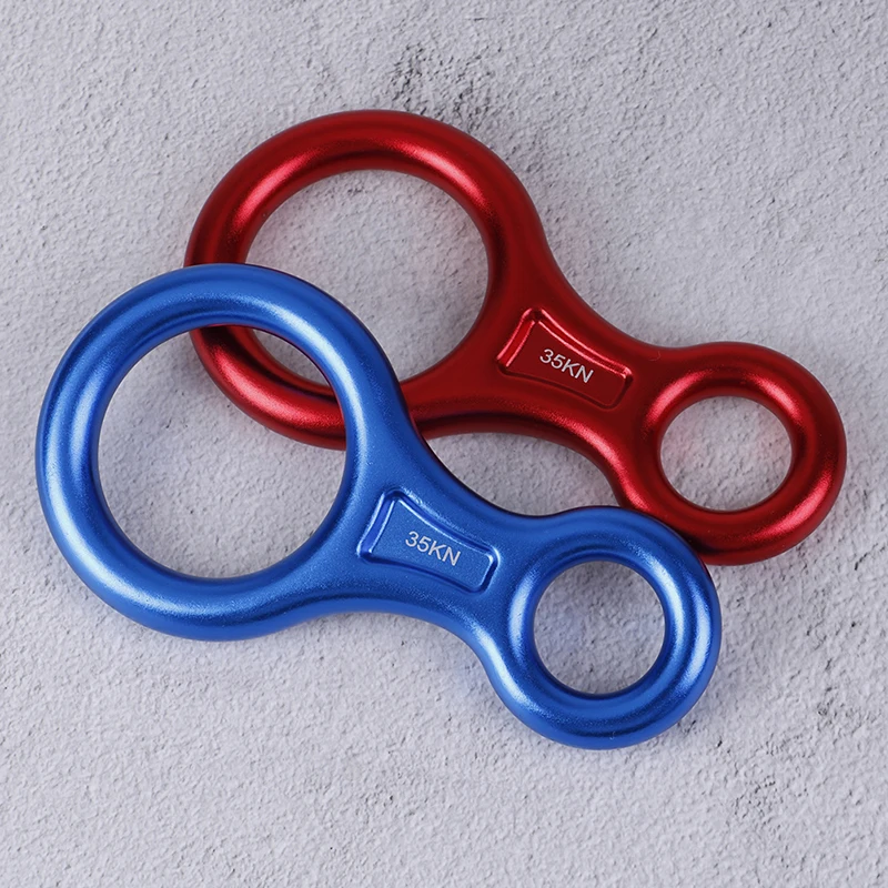 35KN Карабин Открытый скалолазание 8 Кольцо спуска веревка медленно Спуск