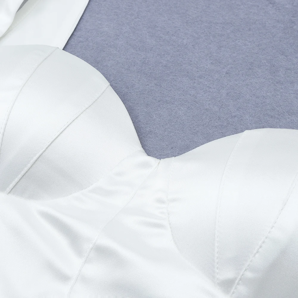 Женское платье с пышными рукавами белое для вечевечерние 2020 | Женская одежда