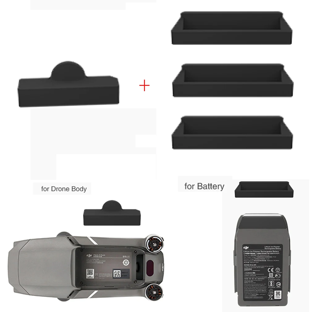

Задняя крышка аккумулятора серого/черного цвета для DJI MAVIC2 PRO ZOOM Drone предотвращает короткое замыкание