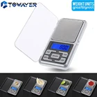 Электронные цифровые карманные весы, для кухни и ювелирных изделий с подсветкой 0,1 г 0,01 г 100200300500 г