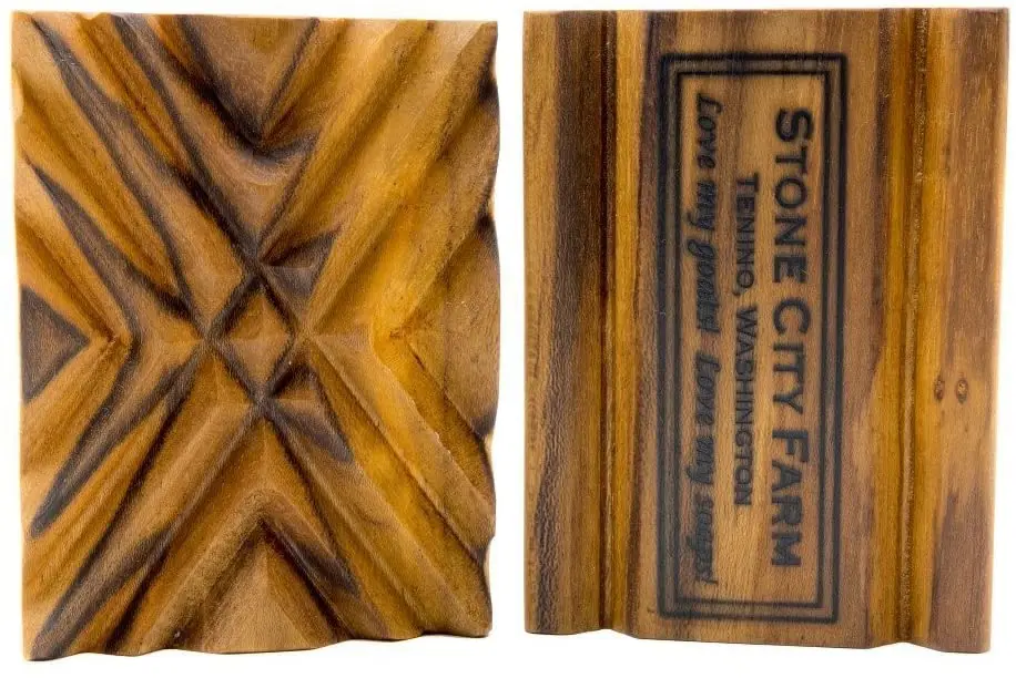 

Тарелка для натурального мыла Stone City Farm | Высококачественная тарелка для мыла из тика Crisscross | Ручная работа из тикового дерева