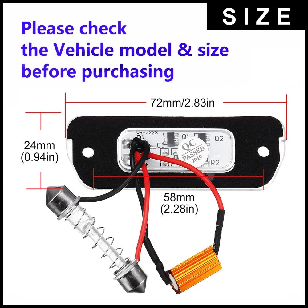 2x 3SMD CAN-bus светодиодный номерной знак светильник для Mercedes-Benz AMG W164 X164 W251 GL350 GL450 GL500 GL550 ML320 ML450 R350