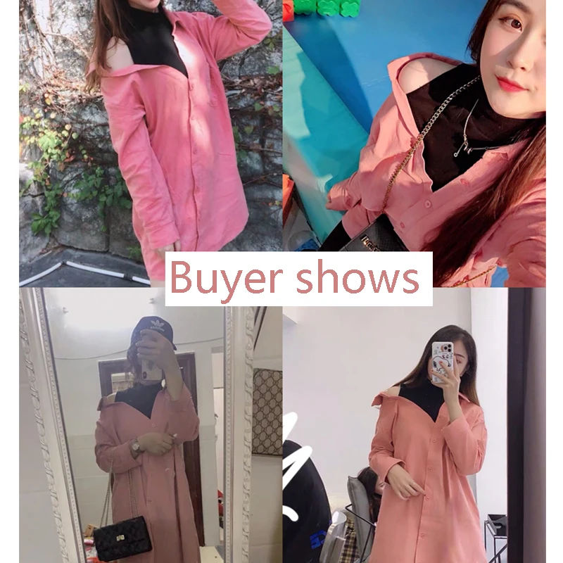 Женское вельветовое платье-рубашка без бретелек KYMAKUTU розовое Повседневное